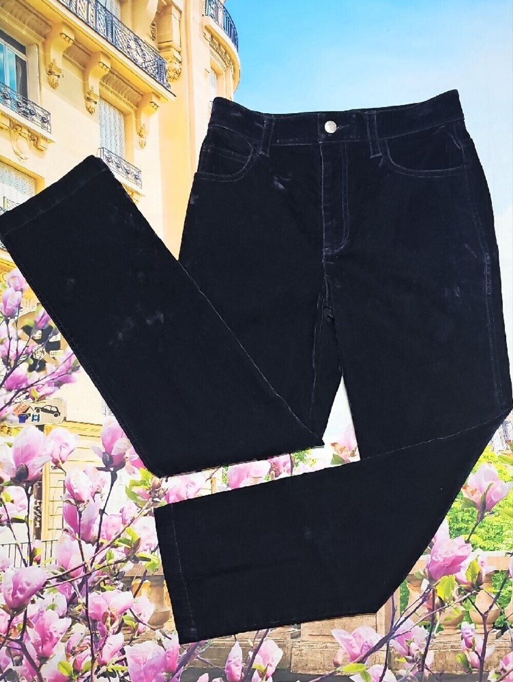 A.L.C. Velvet High Rise Straight Pants Size 0